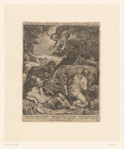 Abraham's departure to Sichem / The Annunciation to the Shepherds