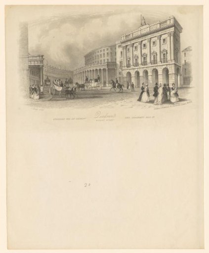 View of the Quadrant in Regent Street, London