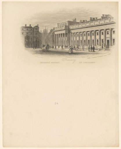 View of HM Treasury in London