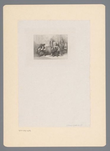 Monsieur Jourdain in conversation with a man