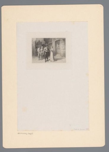Arnolphe speaks with Agnès before the convent