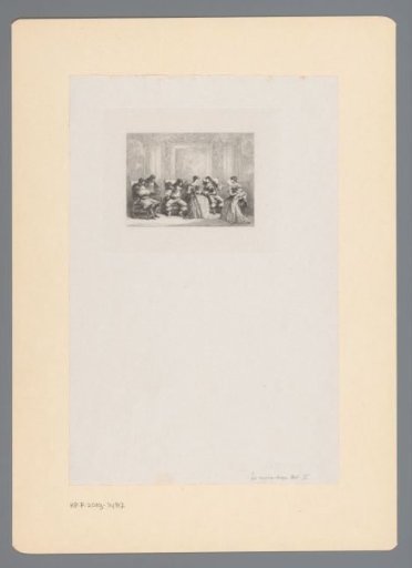 Interior with a Discussing Group