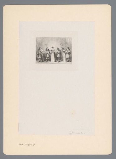 A Group with a Love Letter from Célimène