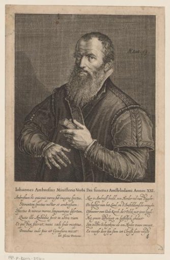Portrait of Johannes Ambrosius, Preacher, at the age of 53