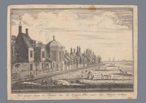 View of the rear of buildings on the Weesperzijde in Amsterdam