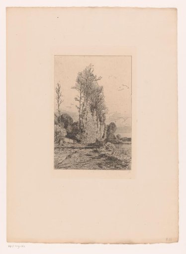 Landscape with a figure on a bridge