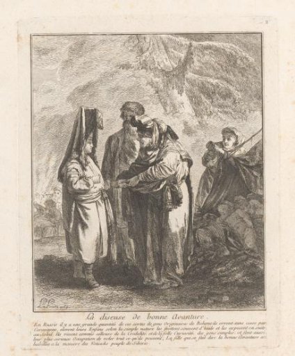 Russian fortune-teller foretelling the future