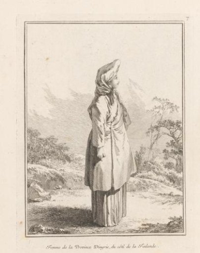 Young woman from Ingermanland (Ingria), turned to the right