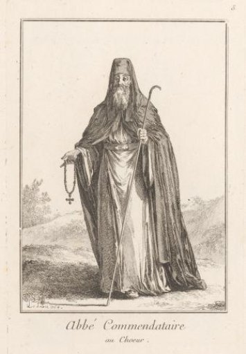 Russian Orthodox abbot in choir dress