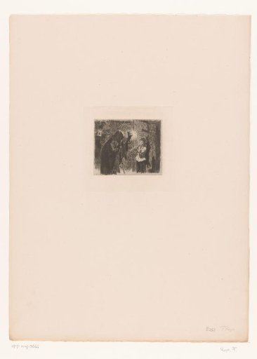 Boy entering with a captured hare