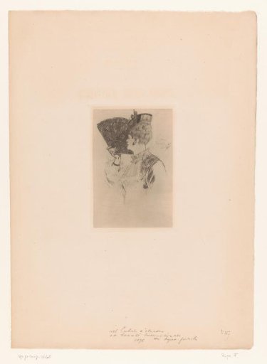 Young woman with a fan