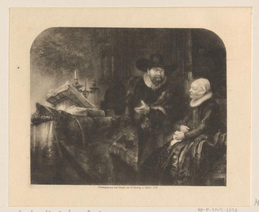 Portrait of Cornelis Claesz. Anslo and his wife Aaltje Schouten