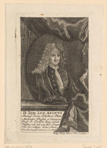 Portrait of Johann Ludwig Apin