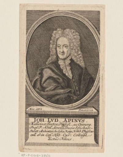 Portrait of Johann Ludwig Apin