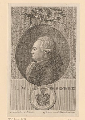 Portrait of Johann Wilhelm von Archenholz