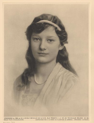 Portrait of Astrid of Sweden at the Age of 15
