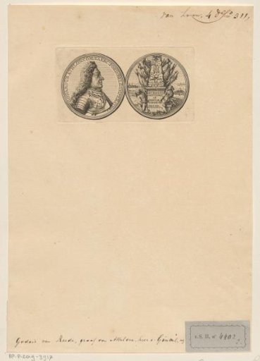 Medal with portrait of Godard, Baron van Reede-Ginckel, Count of Athlone