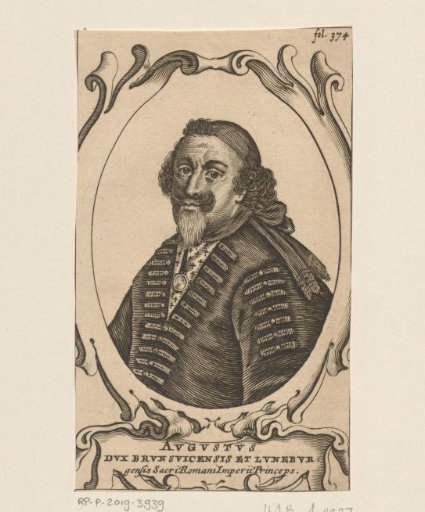 Portrait of August von Braunschweig-Lüneburg, Duke of Braunschweig-Wolfenbüttel