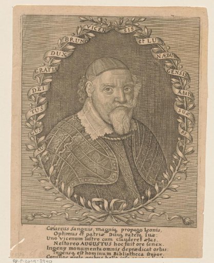 Portrait of August von Braunschweig-Lüneburg, Duke of Braunschweig-Wolfenbüttel, at the age of 85