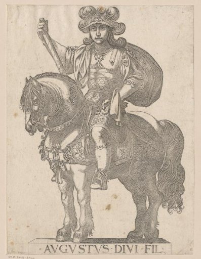 Equestrian portrait of Emperor Augustus