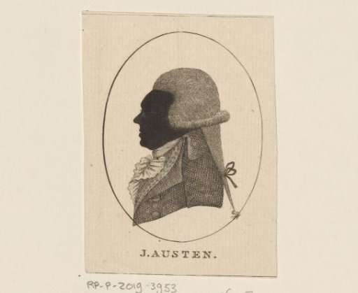Silhouette portrait of Jacobus Austen