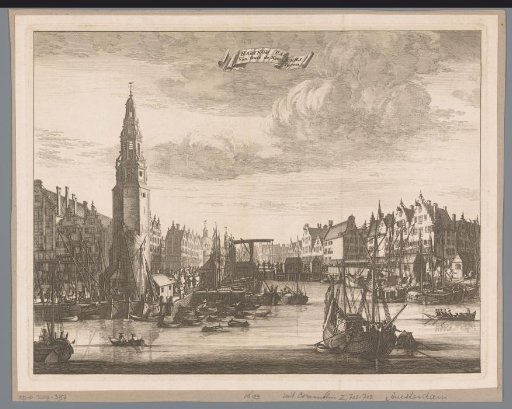 View of the Haringpakkerstoren in Amsterdam