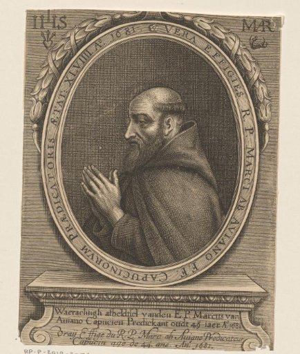 Portrait of Marcus van Aviano at the age of 48