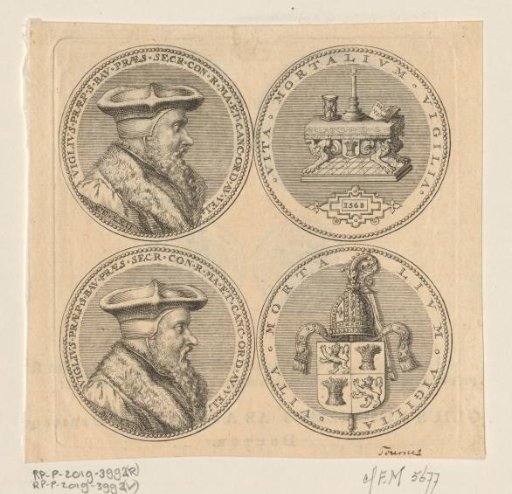 Medals with the Portrait of Viglius ab Aytta Zuichemus