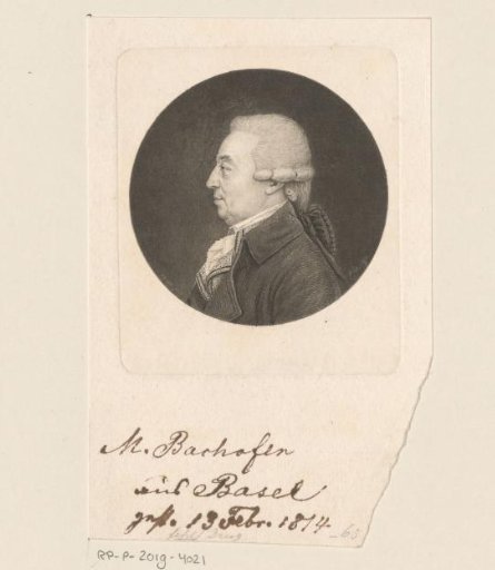 Portrait of Martin Bachofen