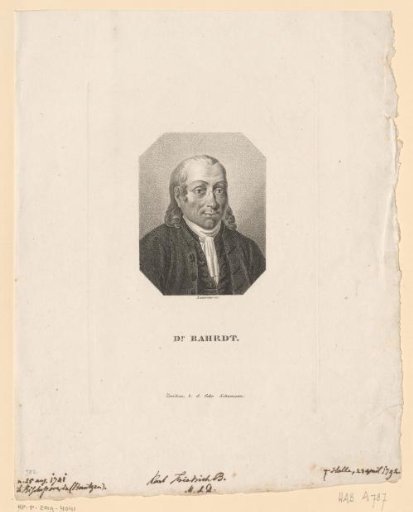Portrait of Carl Friedrich Bahrdt