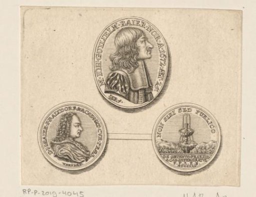 Medals with portraits of Johann Wilhelm Baier