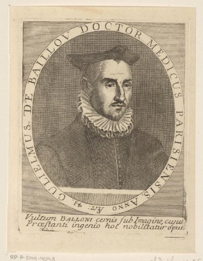 Portrait of Guillaume de Baillou at the age of 43