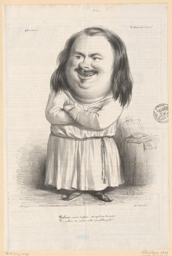 Caricature of Honoré de Balzac