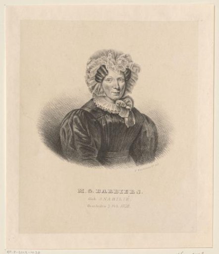 Portrait of Maria Geertruida Barbiers-Snabilié