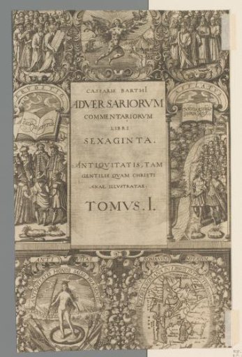 Title page for Caspar von Barth, Adversariorum commentariorum libri LX, 1624