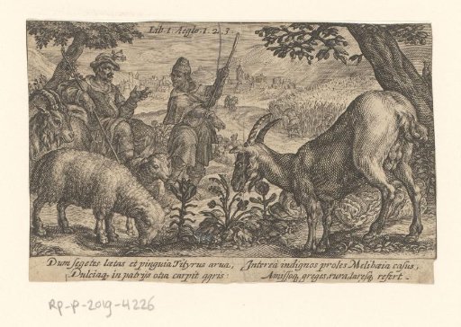 Shepherds Tityrus and Meliboeus in Conversation