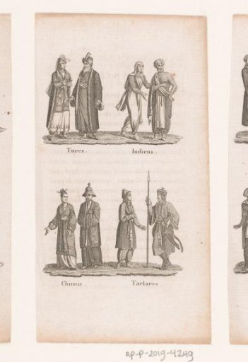 Turks, Indians, Chinese and Tatars in costume