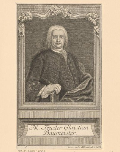 Portrait of Friedrich Christian Baumeister