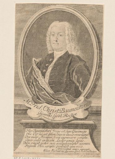 Portrait of Friedrich Christian Baumeister