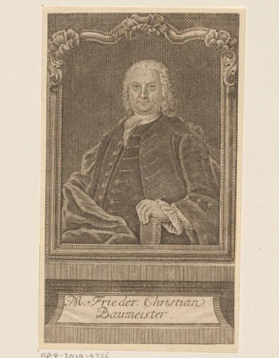 Portrait of Friedrich Christian Baumeister