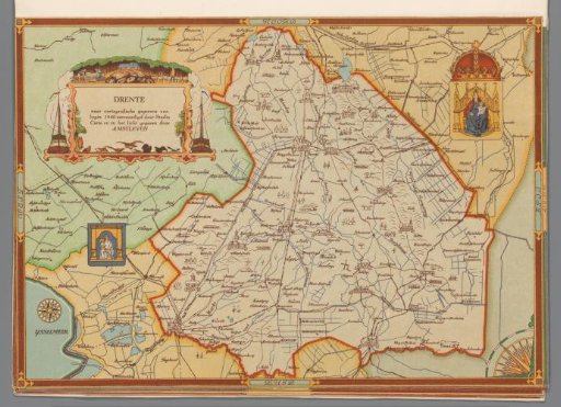 Map of Drenthe, 1940