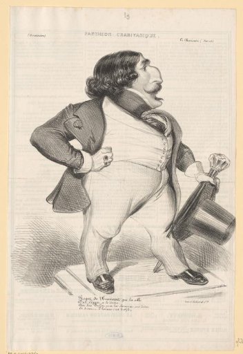 Caricature of Roger de Beauvoir