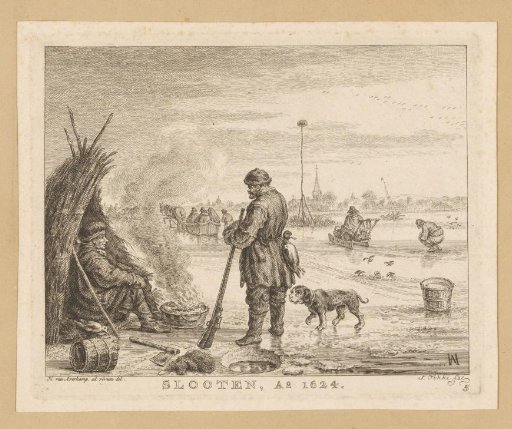 Ice view near Sloten, 1624