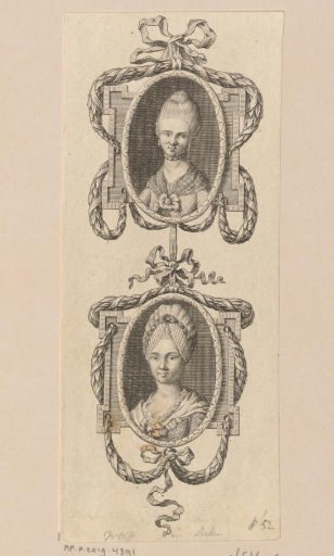 Double portrait of Elisabeth Wolff-Bekker and Agatha Deken