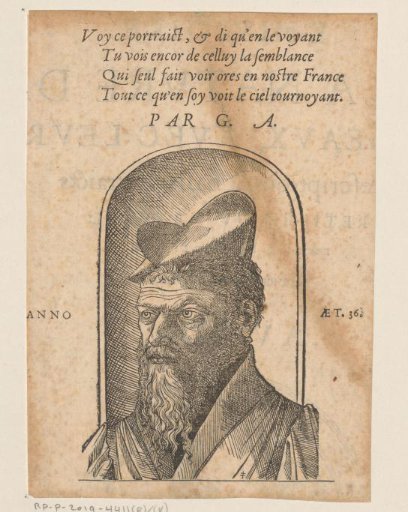 Portrait of Pierre Belon at the age of 36