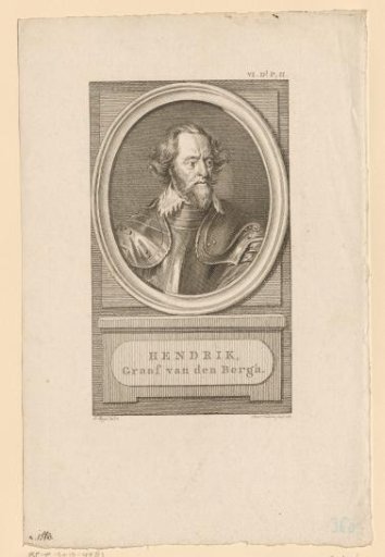 Portrait of Hendrik, Count of den Bergh