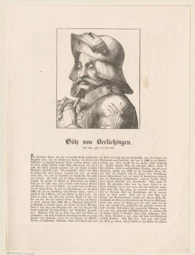 Portrait of Götz von Berlichingen