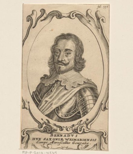 Portrait of Bernhard, Duke of Saxe-Weimar