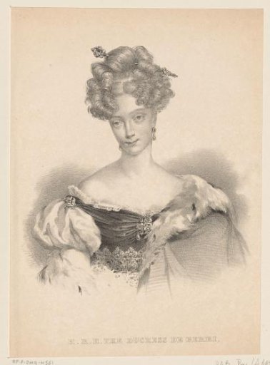 Portrait of Maria Carolina of Bourbon-Sicily, Duchess of Berry