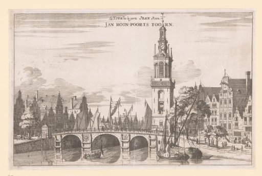 View of the Jan Roodenpoortstoren in Amsterdam